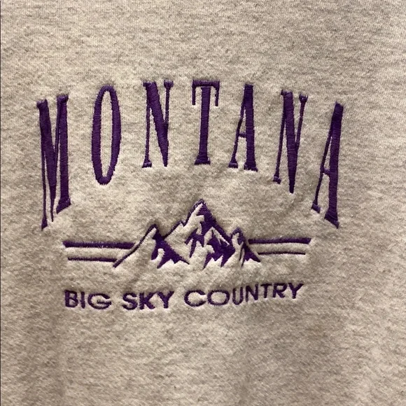 Signal sports Gray and purple Montana crewneck - Picture 2 of 10